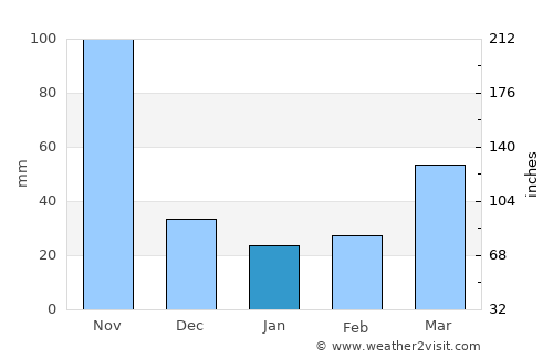 Vallejuelo average rain in January