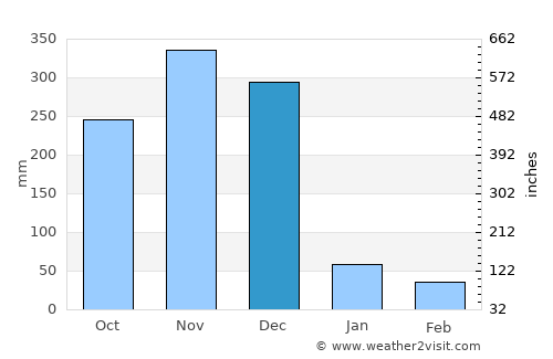 Valvedditturai average rain in December