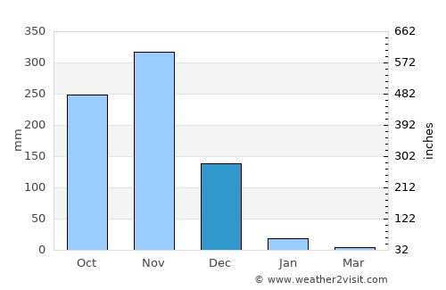 Vandalūr average rain in December
