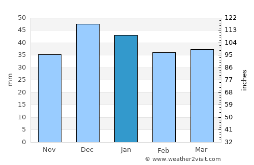 Varāmīn average rain in January