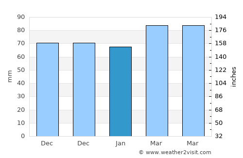 Varto average rain in January