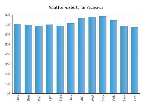 Vepagunta relative humidity averages