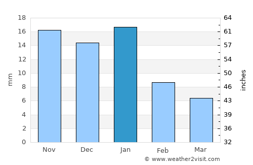 Vidisha average rain in January
