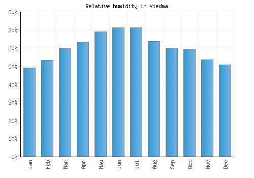 Viedma relative humidity averages