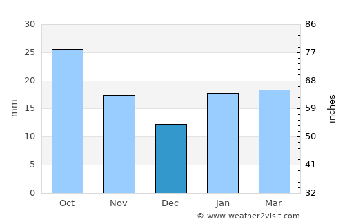 Villa Regina average rain in December