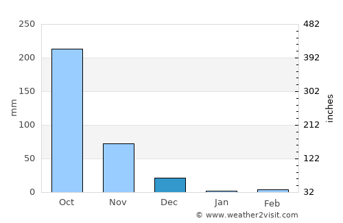 Vīrarājendrapet average rain in December