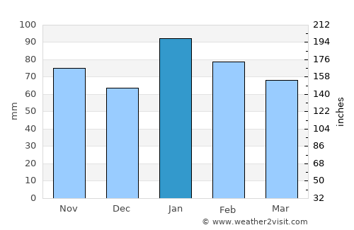 Virginia average rain in January