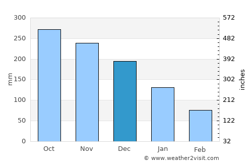 Vito average rain in December