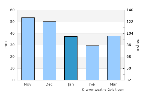 Vitsyebsk average rain in January