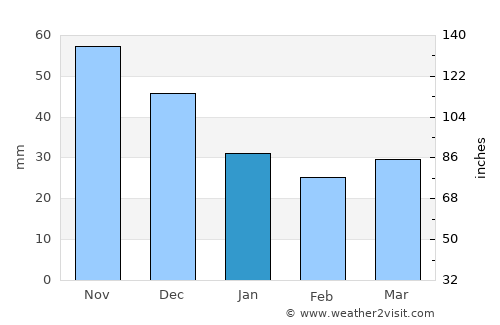 Voka average rain in January