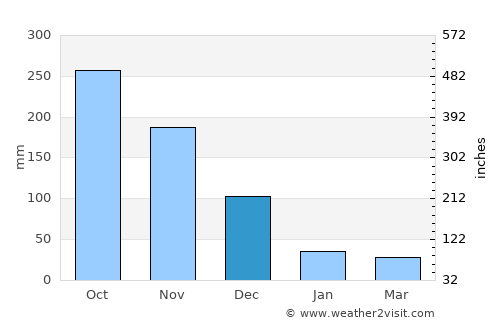Vũng Tàu average rain in December
