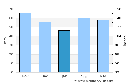 Waco average rain in January