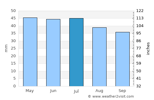 Wallaroo average rain in July