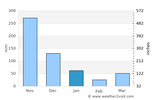 Wang Wiset average rain in January