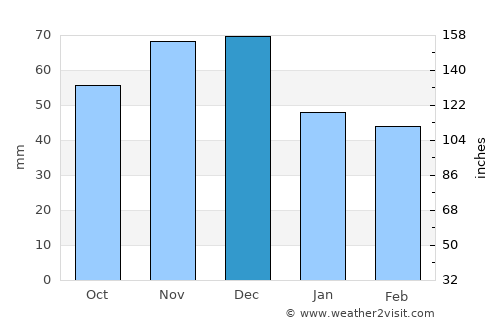 Warren average rain in December