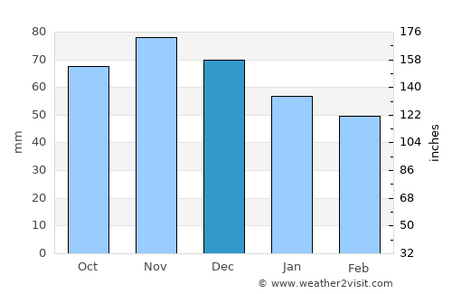 Warren average rain in December