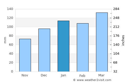Warrenton average rain in January