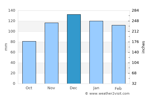 Wartburg average rain in December