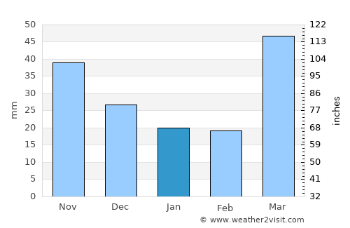 Waseca average rain in January