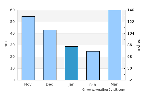Washington average rain in January