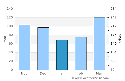 Washington average rain in January
