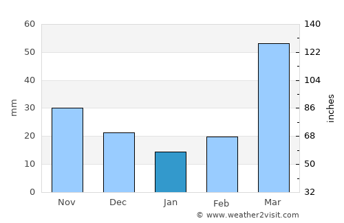 Wayne average rain in January