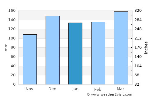 Waynesboro average rain in January