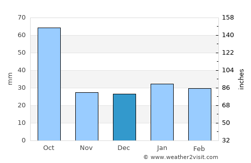 Weslaco average rain in December