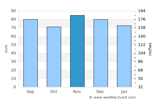 Wheeling average rain in November