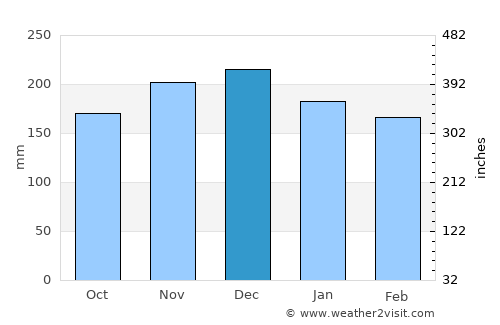 Whistler average rain in December