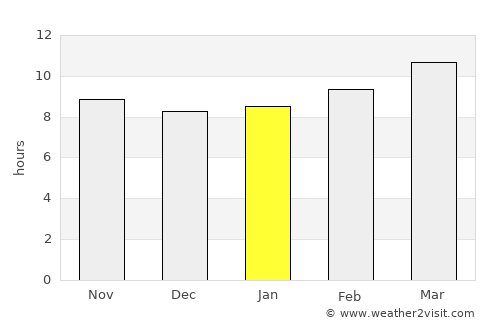 Whitney average rain in January
