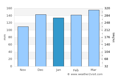 Wiggins average rain in January