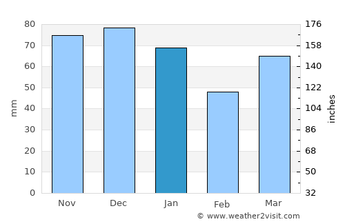 Wijk bij Duurstede average rain in January