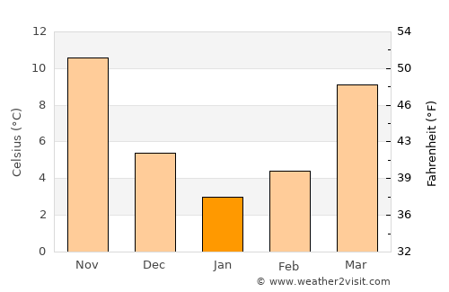 Williamsburg average temperature in January