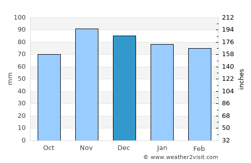 Williamstown average rain in December
