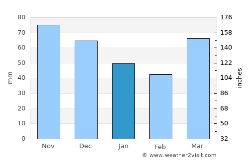 Winamac average rain in January