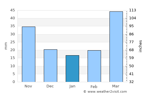 Windom average rain in January