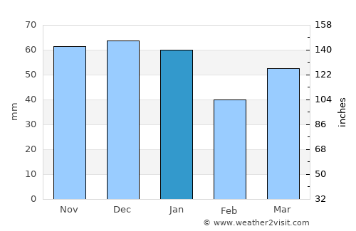 Windsor average rain in January