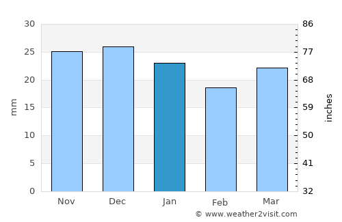 Winnemucca average rain in January