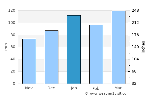 Winnsboro average rain in January