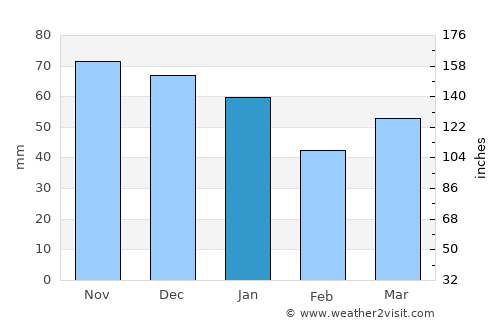 Winschoten average rain in January
