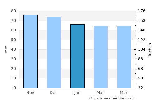 Wuustwezel average rain in January