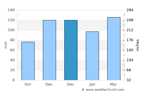 Wynne average rain in December