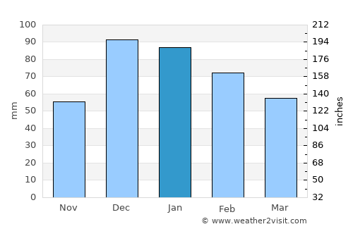 Yenişarbademli average rain in January