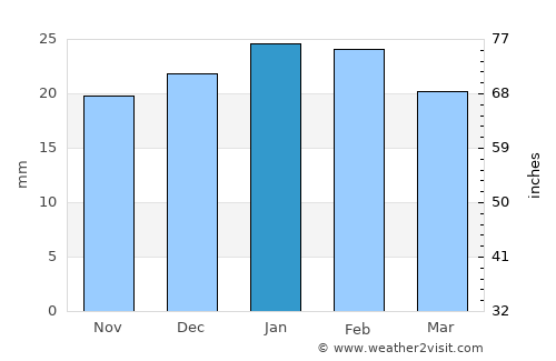 Yerington average rain in January
