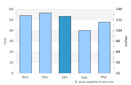 York average rain in January