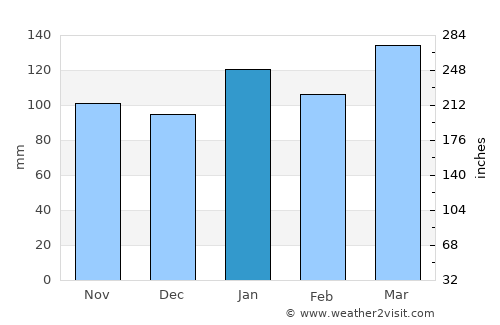 Young average rain in January