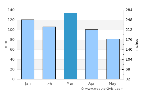 Young average rain in March