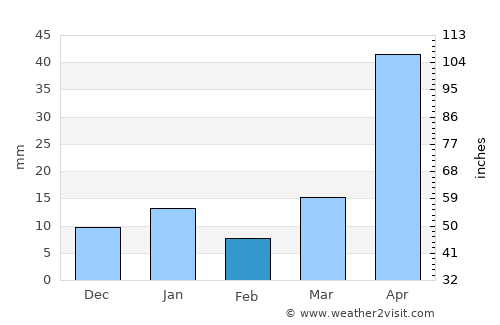 Zapotlán de Juárez average rain in February