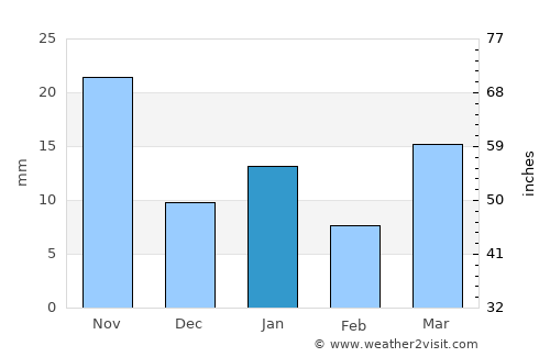 Zapotlán de Juárez average rain in January